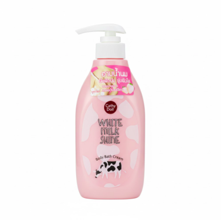 Kem Tắm Cathy Doll White Milk Shine Body Bath Cream 450ml